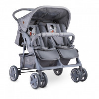 Коляска Lorelli TWIN grey cool cat (TWIN- grey cool cat)